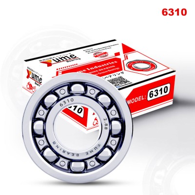 6310 Single Pcs High Speed Double Groove Ball Bearing