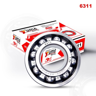 6311 Single Pcs High Speed Double Groove Ball Bearing