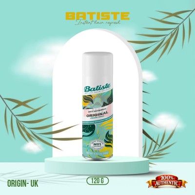Batiste Original Dry Shampoo 200ml UK — Instant Hair Refresh Without Water, Oil Control & Volume Boost