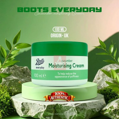 Boots Everyday Cucumber Moisturising Cream 100ml UK — Hydrating Face Cream with Cooling Cucumber Extract
