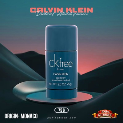 Calvin Klein CK Free Deodorant Stick 75g for Men MC — Alcohol-Free Fresh Odor Protection
