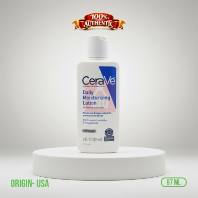 CeraVe Daily Moisturizing Lotion 87ml US — Lightweight Hydrating Lotion for Normal to Dry Skin