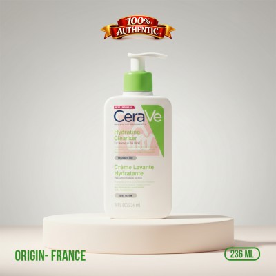 CeraVe Hydrating Cleanser 236ml FR — Gentle Face Wash for Normal to Dry Sensitive Skin