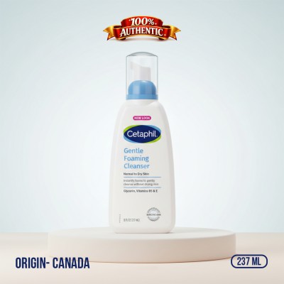 Cetaphil Gentle Foaming Cleanser 237ml CA — Face Wash for Normal to Dry Skin