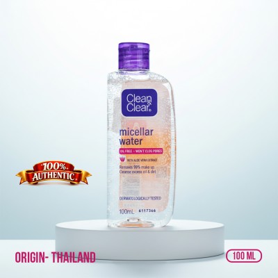 Clean & Clear Micellar Water 100ml TH — Oil-Free Makeup Remover