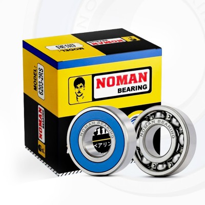 NOMAN 6203-2RS Deep Groove Ball Bearing – 17mm x 40mm x 12mm
