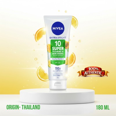 NIVEA Extra Bright 10 Super Vitamins Body Serum SPF15 180ml TH