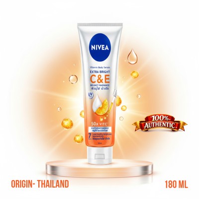 NIVEA Extra Bright C & E Vitamin Body Serum UV Protection 180ml TH