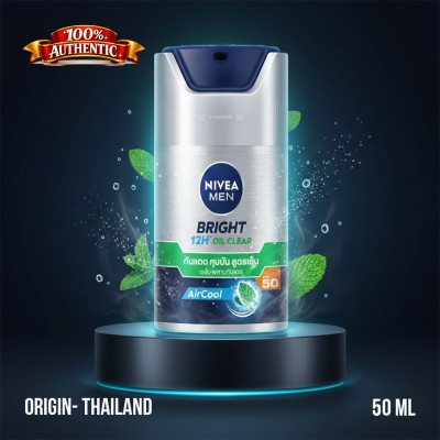 NIVEA MEN Bright 12H Oil Clear AirCool SPF 50 50ml TH