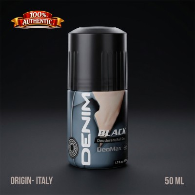 Denim Black Deodorant Roll-On – 50ml IT