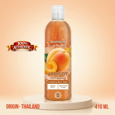 Watsons Apricot Nourishing Exfoliating Body Wash with Vitamins B3 & E – 410ml TH