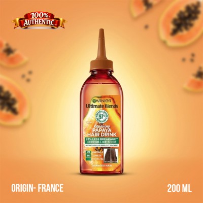Garnier Ultimate Blends Papaya Hair Drink Instant Lamellar Treatment for Damaged Hair – 200ml