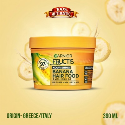 Garnier Fructis Banana Hair Food Multi-Use Hair Mask for Dry Hair – 390ml
