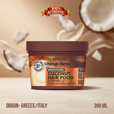Garnier Ultimate Blends Coconut Hair Food Multi-Use Hair Mask for Frizzy Dry Hair – 390ml