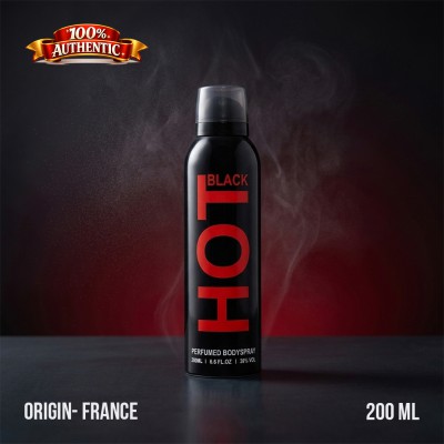 HOT Black Perfumed Body Spray Long Lasting Fragrance – 200ml