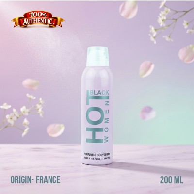 HOT Black Women Perfumed Body Spray 200ml – Long Lasting Fresh Floral Fragrance for Daily Use