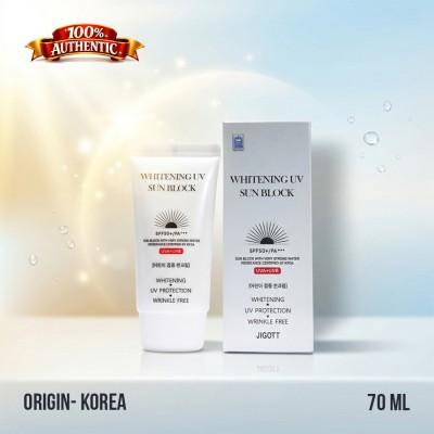 Jigott Whitening UV Sun Block SPF50+ PA+++ Sunscreen Cream – 70ml