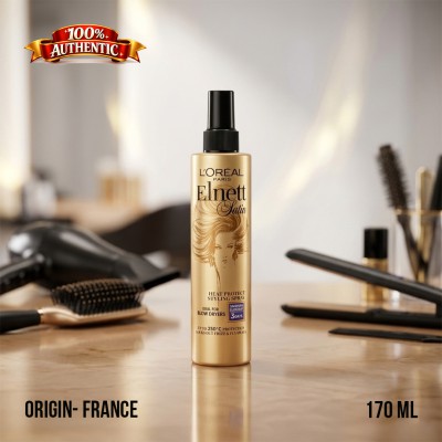 L’Oréal Paris Elnett Heat Protect Styling Spray Smooth 170ml – Heat Protection & Frizz Control (FR)