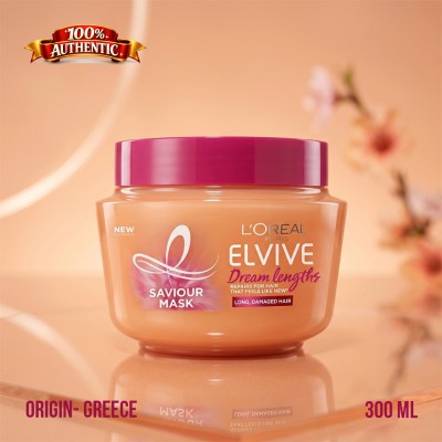 L’Oréal Paris Elvive Dream Lengths Hair Mask 300ml – Repair & Strengthen Long, Damaged Hair (GR)