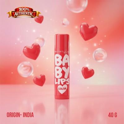 Maybelline Baby Lips Color Lip Balm 4g – Hydrating Tinted Lip Balm for Soft & Smooth Lips (IN)