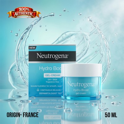 Neutrogena Hydro Boost Gel-Cream 50ml – Deep Hydration Moisturizer for Dry Skin (FR)