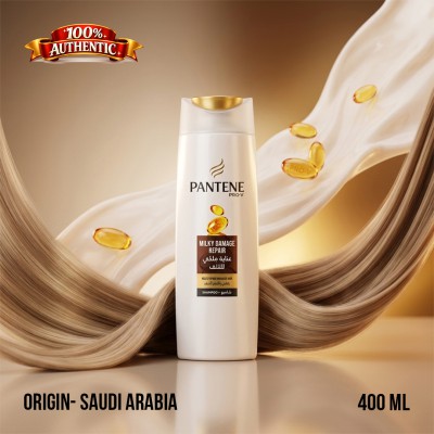 Pantene Pro-V Milky Damage Repair Shampoo 400ml – Nourishing Repair for Damaged Hair (KSA)