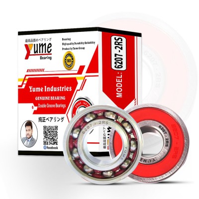 Yume 6207-2RS Single Pcs High Speed Double Groove Ball Bearing