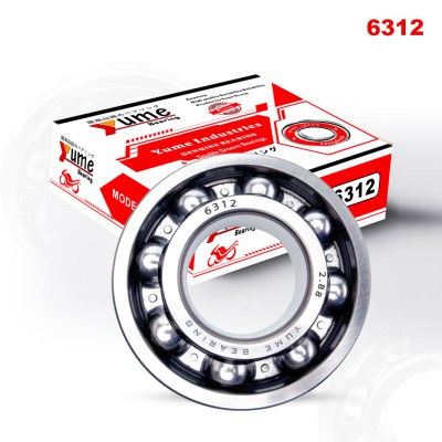 6312 Single Pcs High Speed Double Groove Ball Bearing | YUME
