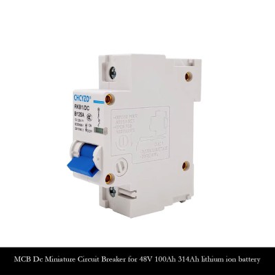 CHCYZO RKB1/DC 1P 125A DC Miniature Circuit Breaker for Lithium Battery