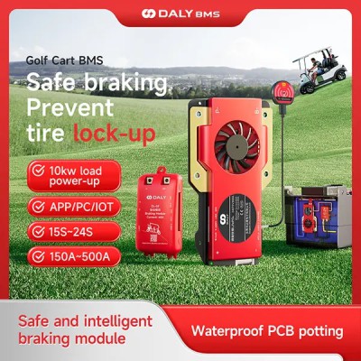 DALY Smart Golf Cart BMS 150A–500A | LiFePO4 ও Lithium Battery Smart BMS