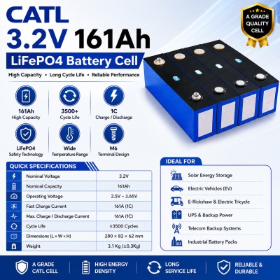 CATL 3.2V 161Ah LiFePO4 Battery Cell