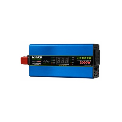 NAFS FPC-2000AP 2000W Pure Sine Wave Inverter DC 12V to AC 220V with USB Output
