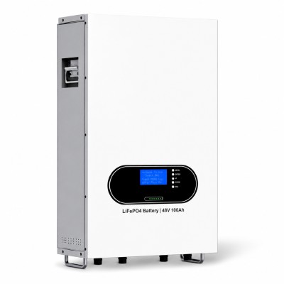 5000W Wall Mounted All-in-One LiFePO4 Energy Storage System | 51.2V 100Ah | Model ECOE-WMII5 / ECOE-MII5