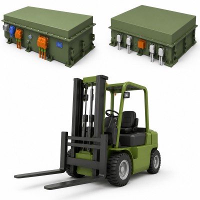 192V 100Ah / 288V 100Ah Lithium Forklift Battery System | Industrial LiFePO₄ Battery | Model ECOE-FB-100